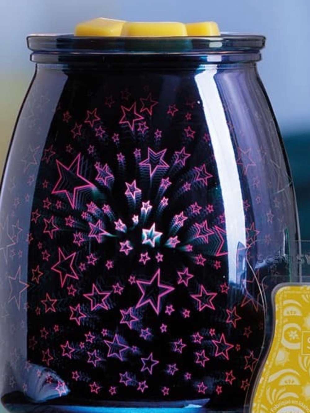 Scentsy “Summer Nights” wax warmer with 2 Scentsy wax bars.  
New in Box